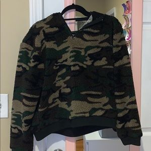 three quarter zip sweatshirt